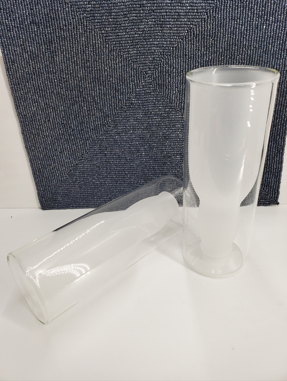 Set of 2 Highwave Australian Double Wall Insulated Frosted 16 Oz Beer Glasses